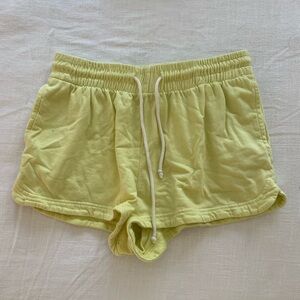 Free People Out From Under Shorts, size M, yellow